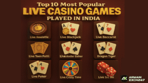 Top 10 Most Popular Live Casino Games Played in India